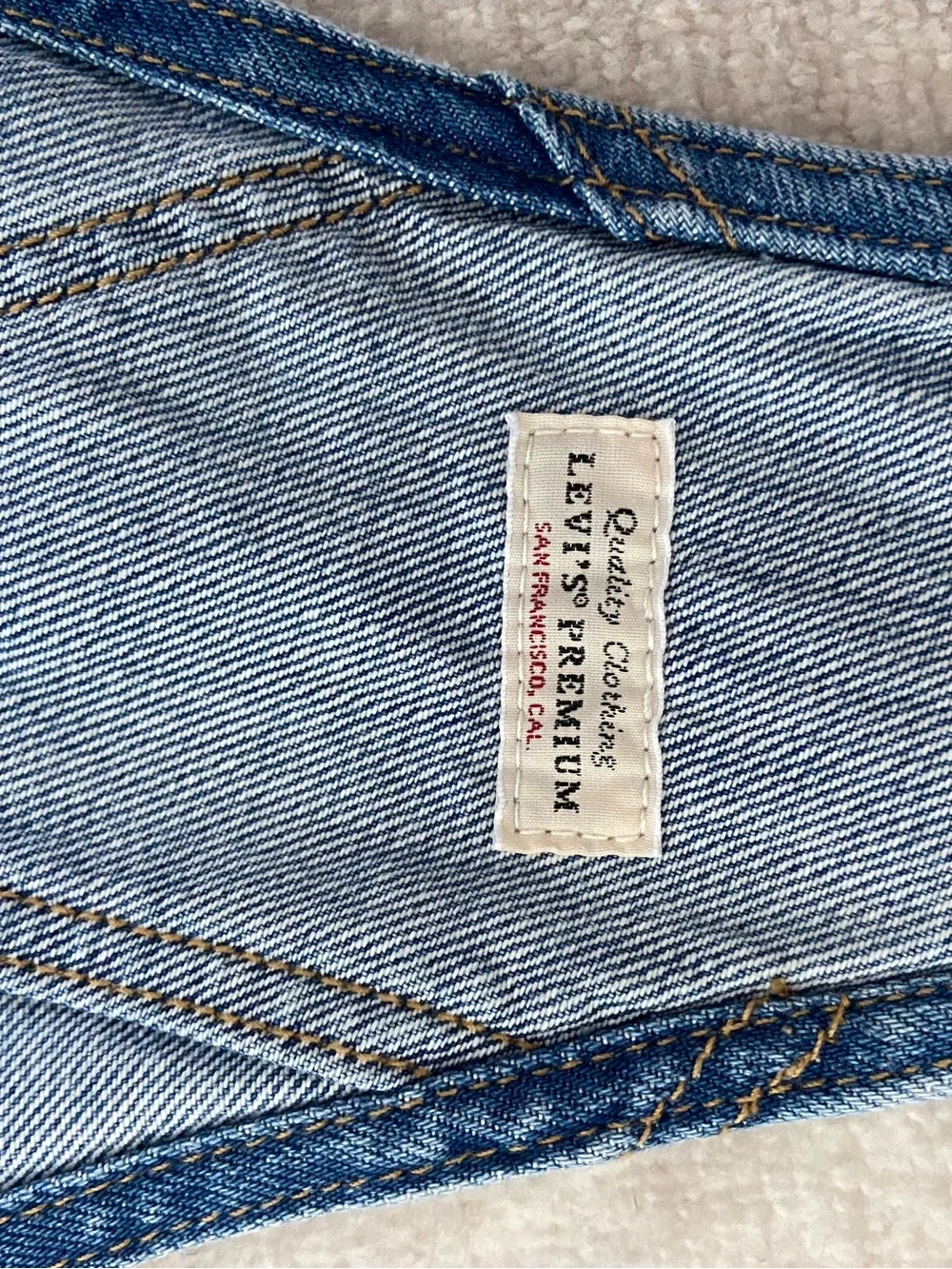 Levi's Light Blue Distressed Denim Overalls - Women's